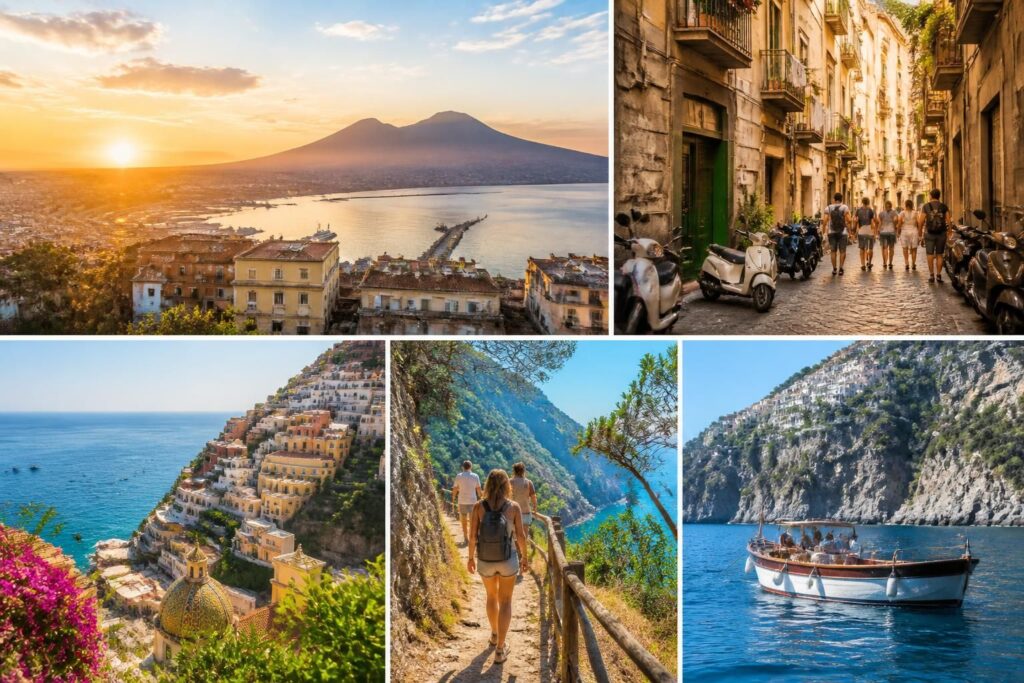 découvrez un itinéraire conseillé pour passer une semaine à naples et sur la côte amalfitaine sans voiture, en profitant des transports en commun et des paysages magnifiques.
