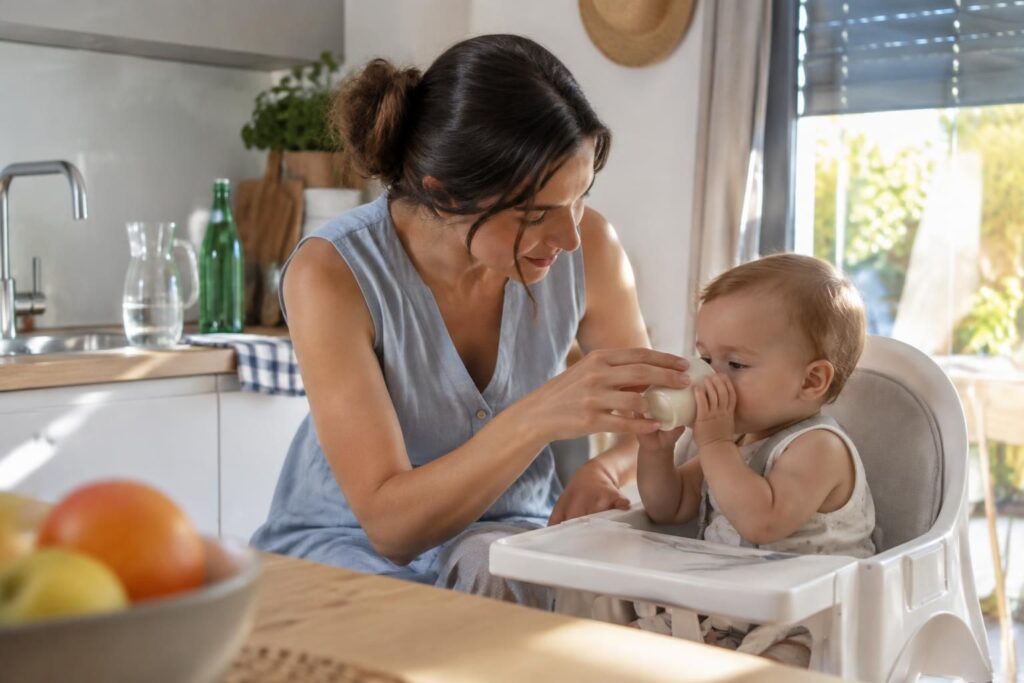 à quel âge donner de l’eau à bébé ? découvrez les conseils sur l’eau du robinet ou gazeuse et les précautions à prendre pendant une canicule.