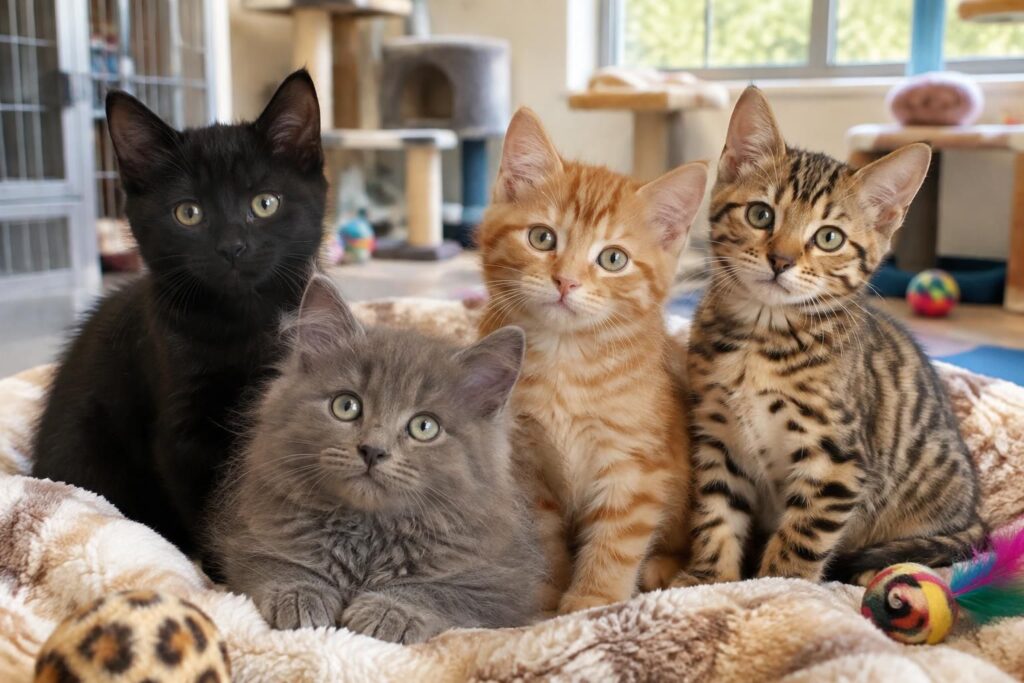 découvrez comment choisir un chaton à adopter : comparez les particularités des chats noirs, gris, roux et bengal pour trouver votre compagnon idéal.