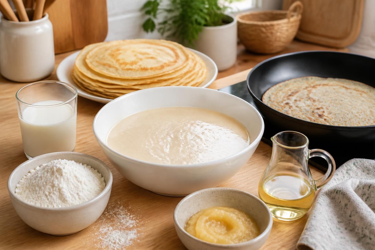 découvrez nos recettes de pâte à crêpe faciles et rapides, classiques ou sans œuf, pour des crêpes savoureuses à partager en toute simplicité.